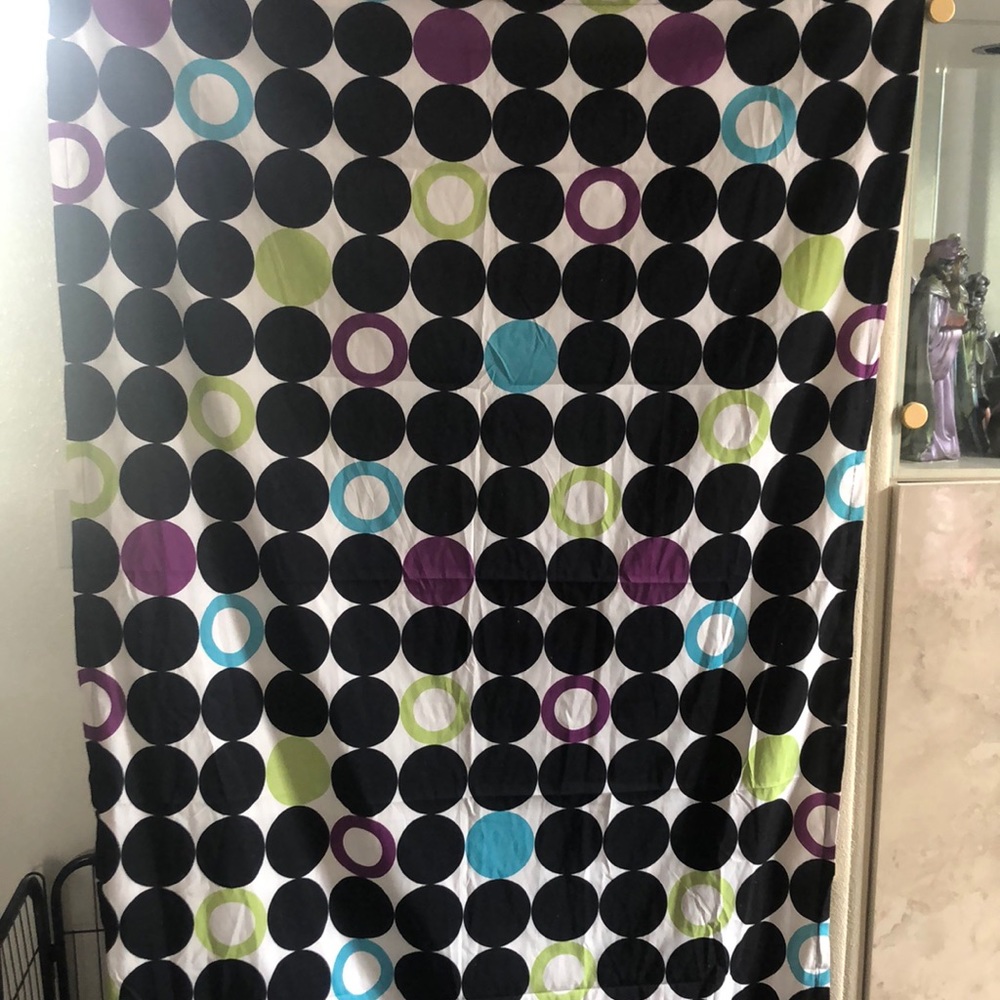 Three curtains panels set